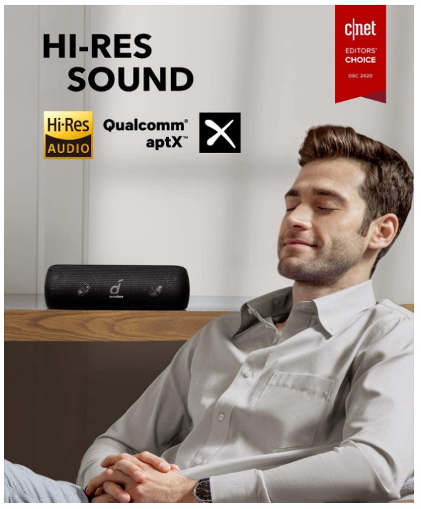 Колонка Anker Soundcore Motion+ (A3116011) Bluetooth Speaker with Hi-Res 30W Audio