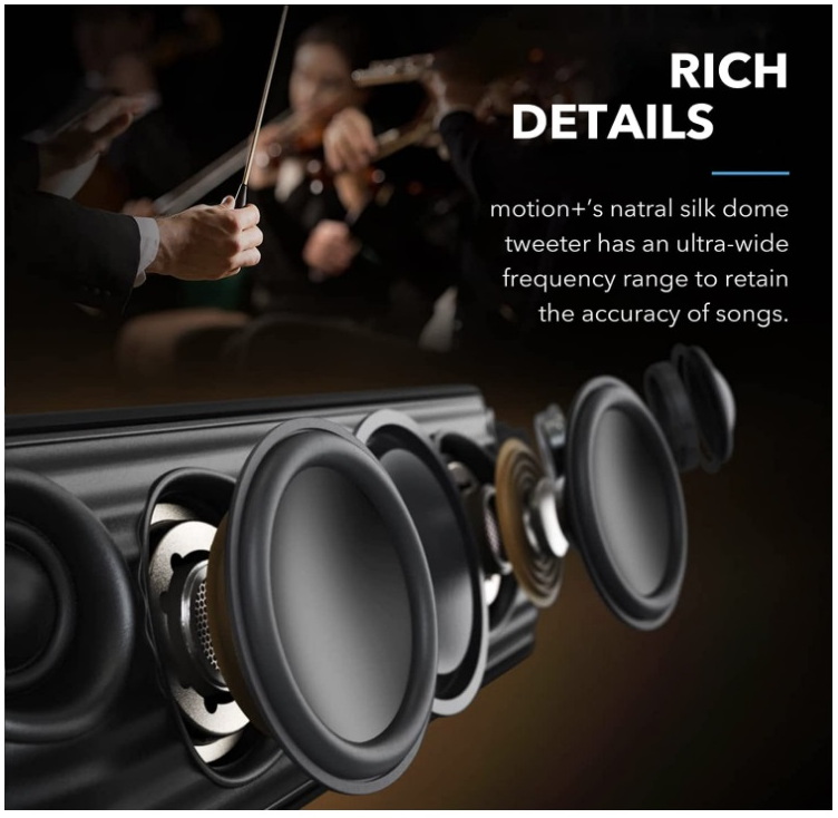 Колонка Anker Soundcore Motion+ (A3116011) Bluetooth Speaker with Hi-Res 30W Audio