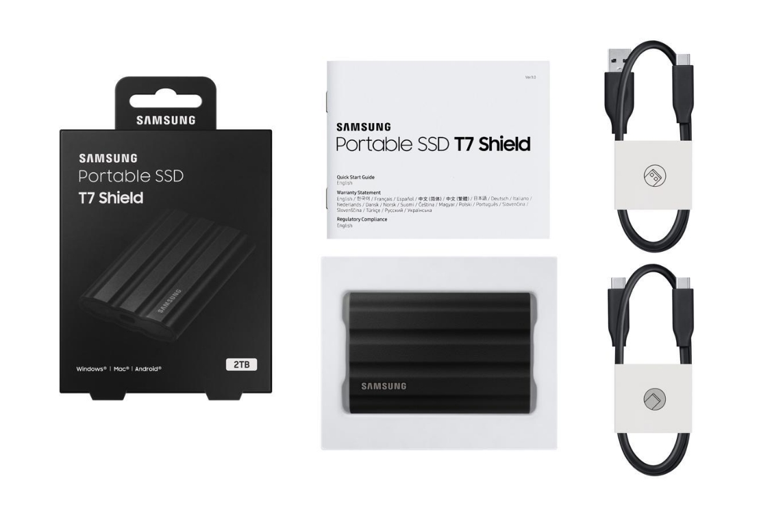 SSD накопичувач Samsung T7 Shield 2 TB BLACK (MU-PE2T0S)