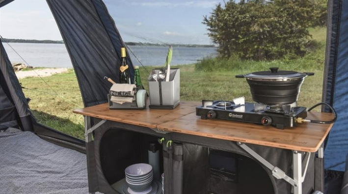 Компактна складна газова плитка (пальник) Outwell Appetizer 2 конфорки