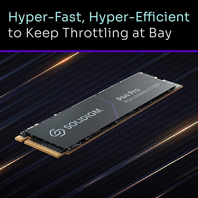 SSD накопичувач Solidigm P44 Pro Series 2TB (SSDPFKKW020X7X1), PCIe GEN 4 NVMe 4.0 x4 M.2 2280 3D NAND, (up to 7000/6500 MB/s), 1200 TBW, PS5 Compatibility