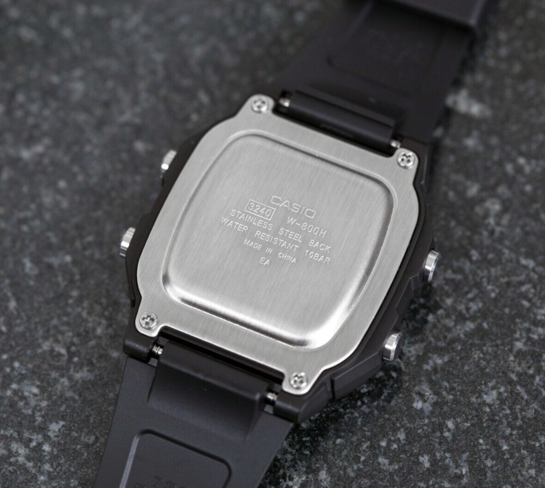 Чоловічий годинник Casio Standard Digital (W-800H-1AVEF, W-800h-1AVCF, W-800H-1AVES), батарейка - 10 років!