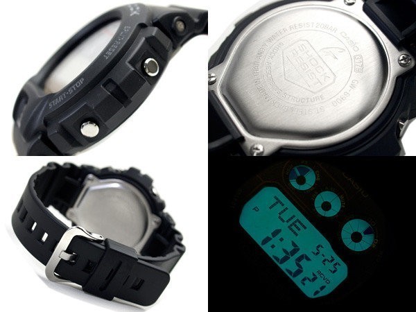 Чоловічий годинник Casio G-Shock DW-6900-1V (спортивний, водонепроникний, удароміцний)