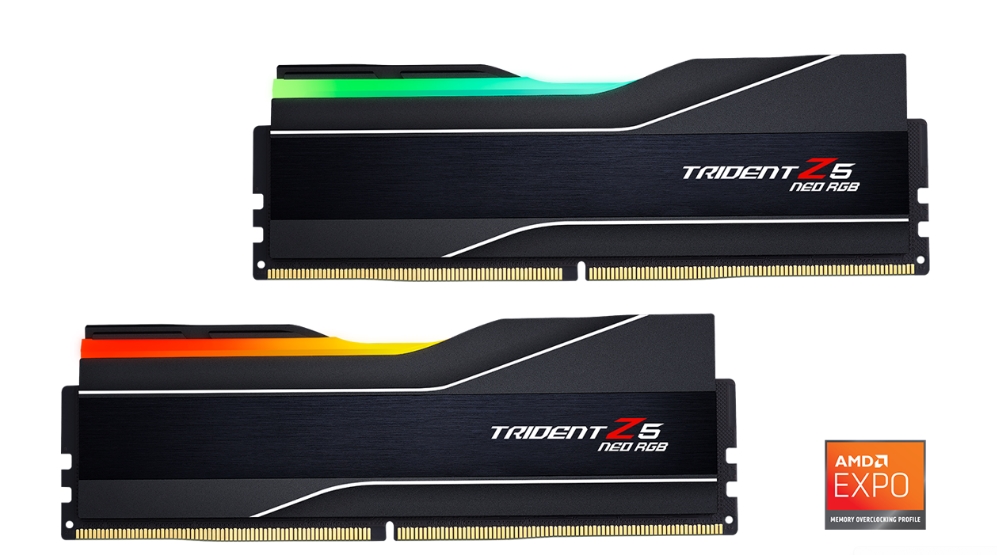 Пам'ять для настільних комп'ютерів G.Skill 32 GB (2x16GB) DDR5 6400 MHz Trident Z5 Neo RGB Black (F5-6400J3239G16GX2-TZ5NR)