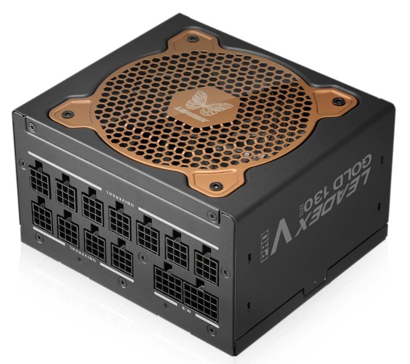 Блок живлення Super Flower Leadex V Gold PRO 1000W 130mm 80+ Gold Black (SF-1000F14TG), Full Modular, Ultra-Flexible Flat Ribbon Cab