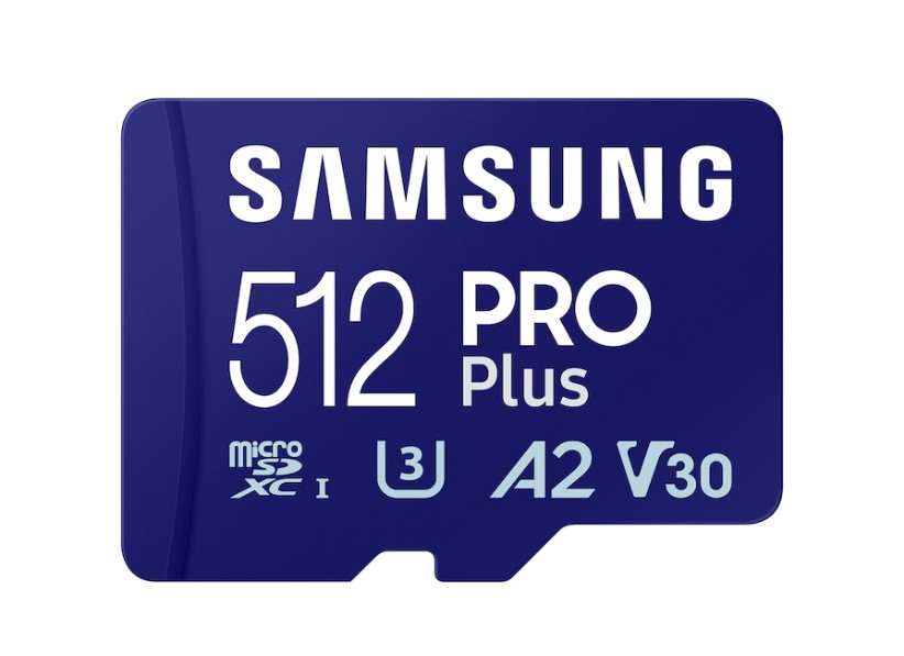 Карта пам'яті Samsung 512 GB microSDXC UHS-I C10, U3, V30, A2 PRO Plus + Reader MB-MD512SB