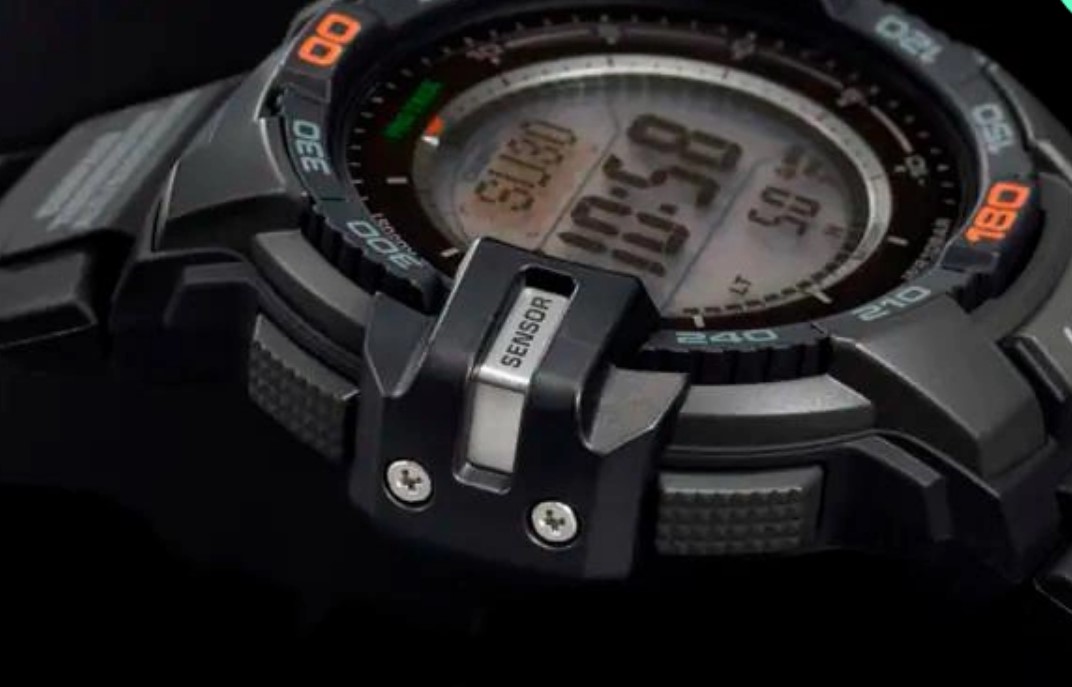 Чоловічий годинник Casio Pro Trek PRG-270-1CR (PRG-270-1ER) Tough Solar Triple Sensor, Чорний