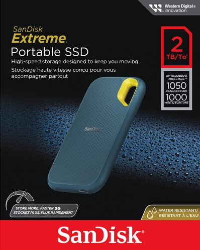 SSD накопичувач SanDisk Extreme Portable V2 2 TB (SDSSDE61-2T00-G25M)