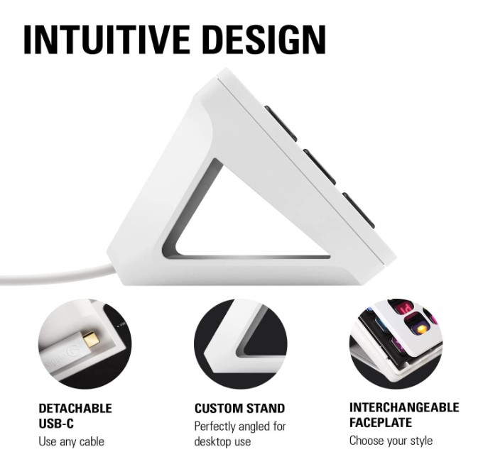 Контролер для стрімінгу Elgato Stream Deck MK.2 White (10GBA9911) 15 Customizable LCD Keys