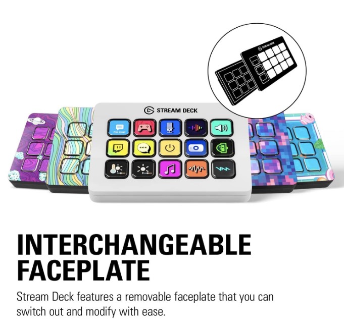 Контролер для стрімінгу Elgato Stream Deck MK.2 White (10GBA9911) 15 Customizable LCD Keys