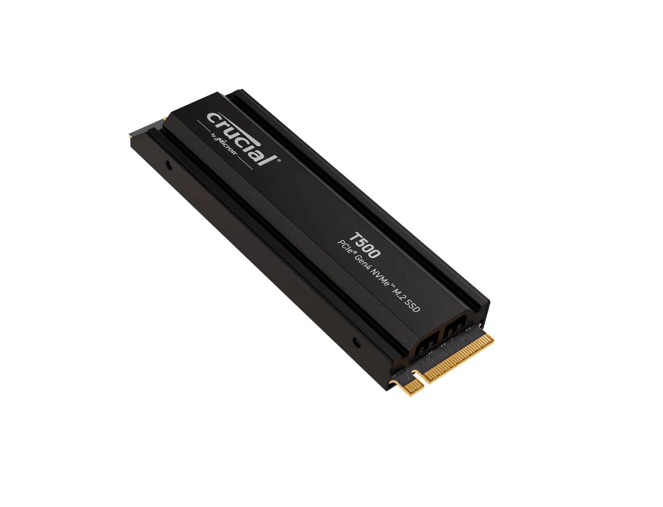 SSD накопичувач Crucial T500 2TB with Heatsink (CT2000T500SSD5) з радіатором! (up to 7400/7000 MB/s), Сумісний з Playstation 5