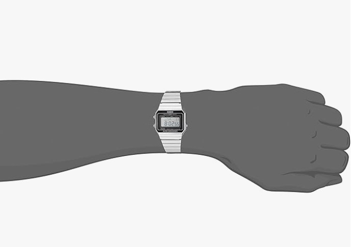 Чоловічий годинник Casio A700WE-1AEF з хронографом у вінтажному стилі, 35 мм