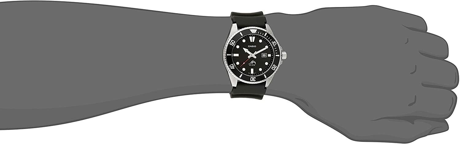 Чоловічий годинник Casio (MDV106-1AV, MDV-106-1AV) Duro, Diver's, Black