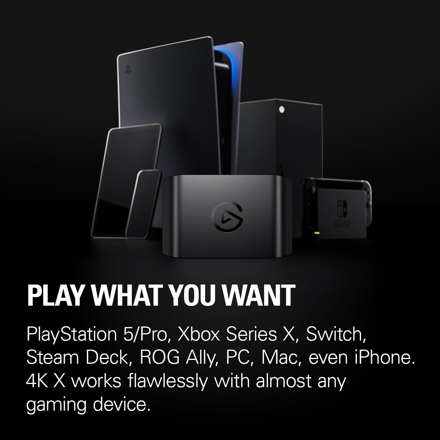 Пристрій відеозахоплення Elgato Game Capture 4K X HDMI/USB-С Black, 4K (10GBH9901)