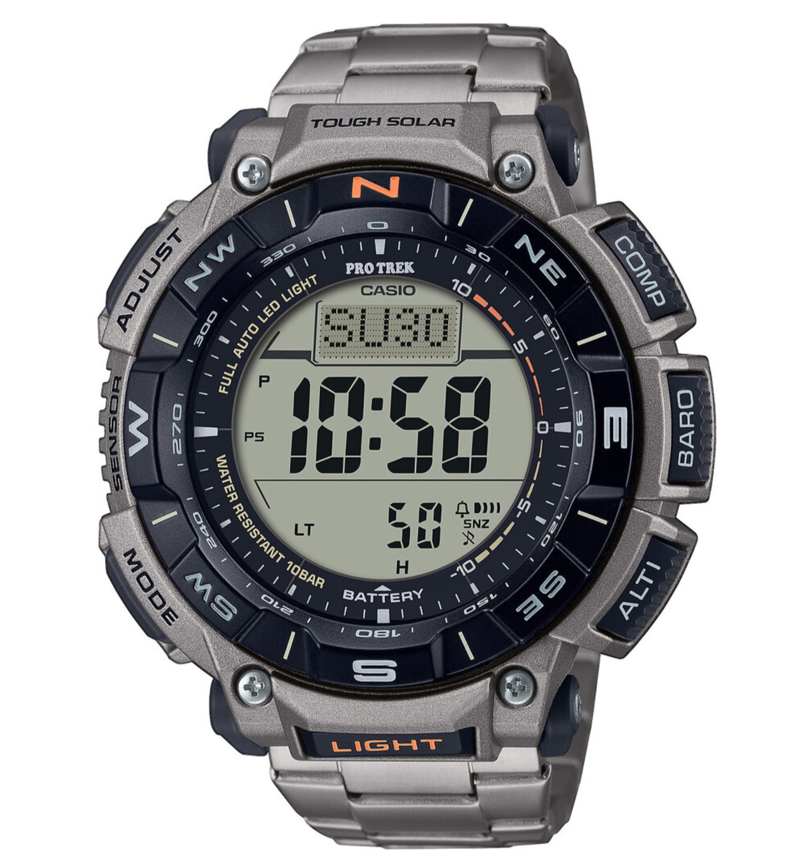 Чоловічий годинник Casio (PRG-340T-7ER, PRG-340T-7CR) Titanium ProTrek