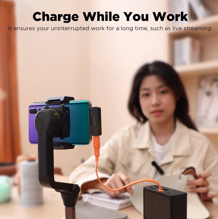 Професійний мікрофон Boya (BY-V20) usb-c, подвійний