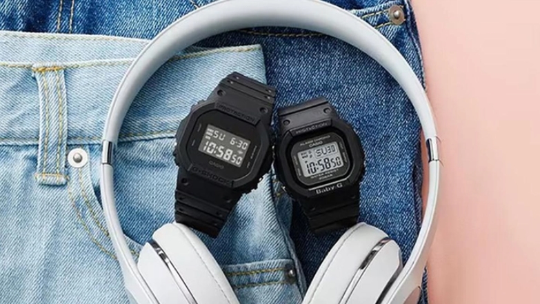 Чоловічий годинник Casio G-SHOCK (DW-5600BB-1, DW-5600BB-1ER) Чорний