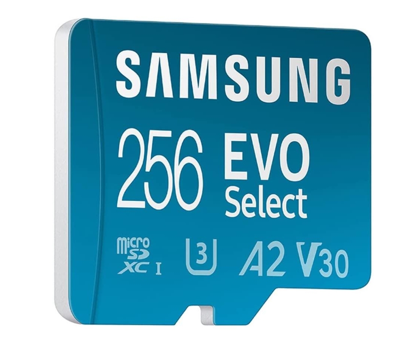 Карта пам'яті Samsung 256 GB microSDXC UHS-I U3 V30 A2 EVO Select 2024 + SD Adapter (MB-ME256SA/AM)