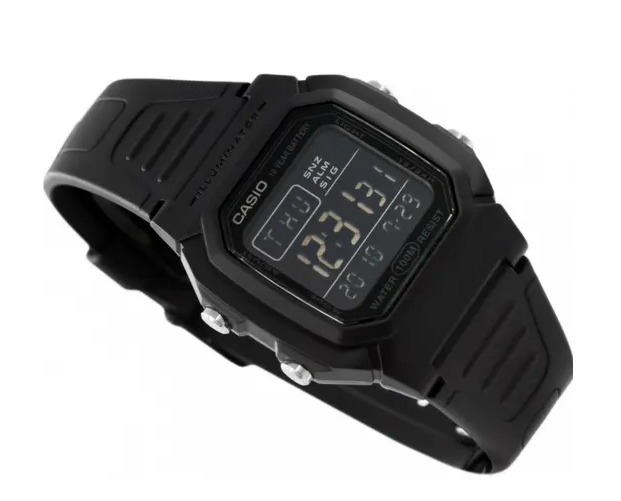 Чоловічий годинник Casio Standard Digital (W-800H-1BVEF, W-800h-1BVCF, W-800H-1BVES), батарейка - 10 років!