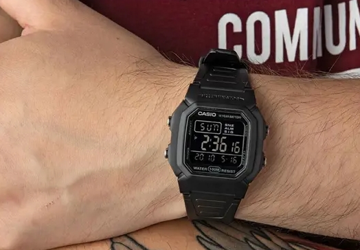 Чоловічий годинник Casio Standard Digital (W-800H-1BVEF, W-800h-1BVCF, W-800H-1BVES), батарейка - 10 років!