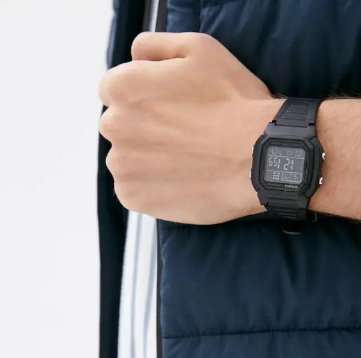 Чоловічий годинник Casio Standard Digital (W-800H-1BVEF, W-800h-1BVCF, W-800H-1BVES), батарейка - 10 років!