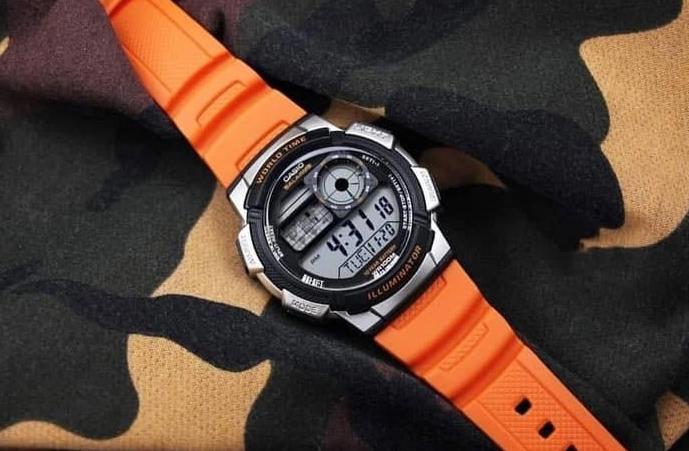 Чоловічий годинник Casio Collection Standard Digital AE-1000W-4B ( АЕ-1000W-4BVDF, АЕ-1000W-4BVCF )