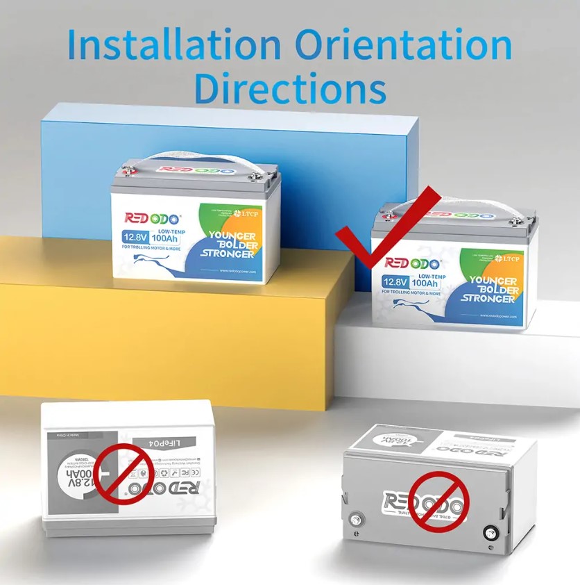 Акумулятор для ДБЖ/інвертора Redodo LiFePO4 12V 100Ah 1280W + Захист від низьких температур