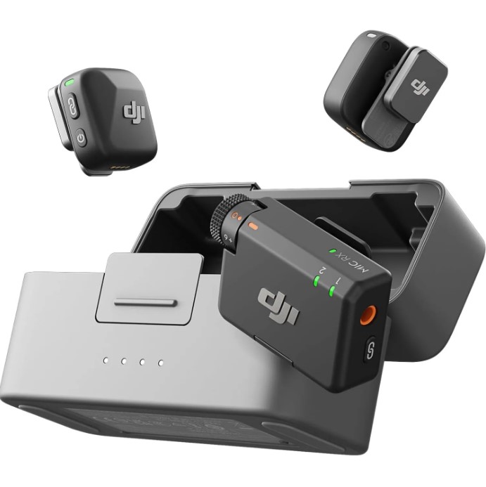 Мікрофонна радіосистема для смартфона DJI Mic Mini 2TX + 1RX + Charging Case (CP.RN.00000433.01), USB-C