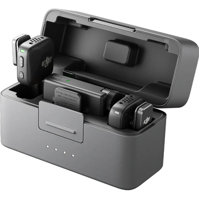 Мікрофонна радіосистема для смартфона DJI Mic Mini 2TX + 1RX + Charging Case (CP.RN.00000433.01), USB-C
