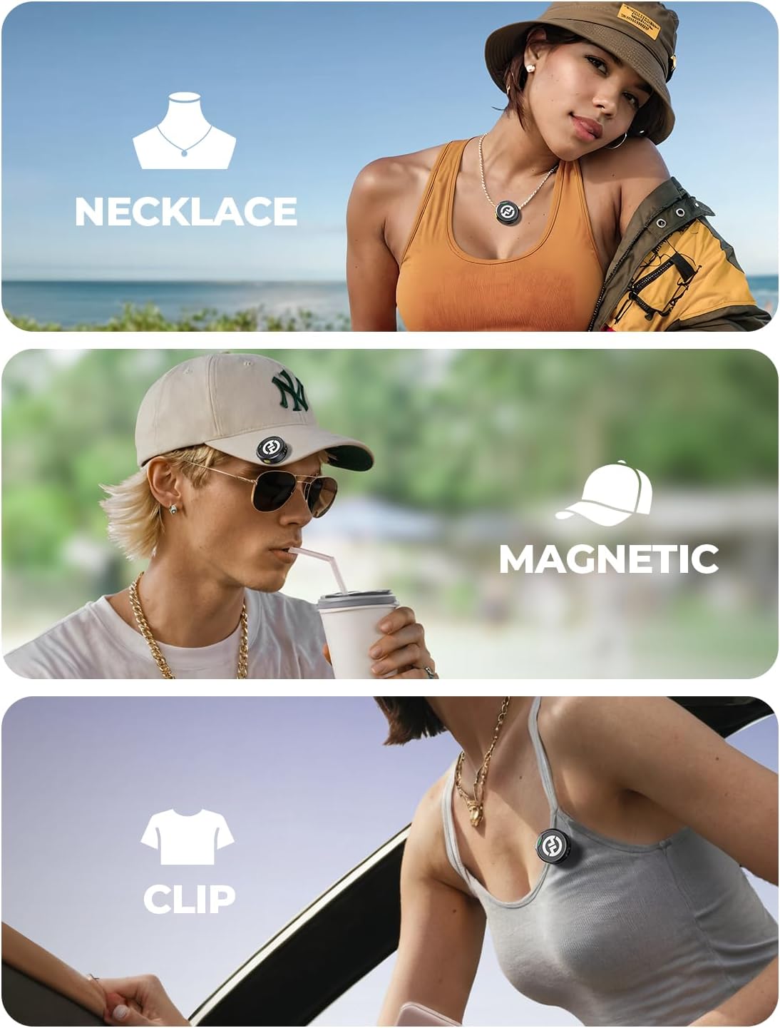 Мікрофонна радіосистема для камери, для смартфона Hollyland Lark M2 Combo Ivory White