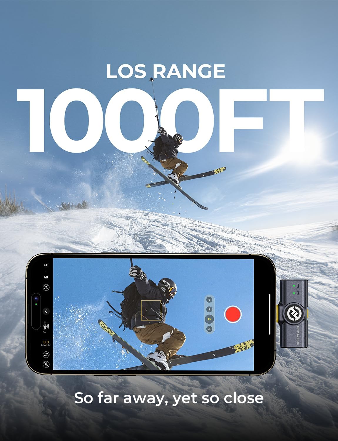 Мікрофонна радіосистема для камери, для смартфона Hollyland Lark M2 Combo Ivory White