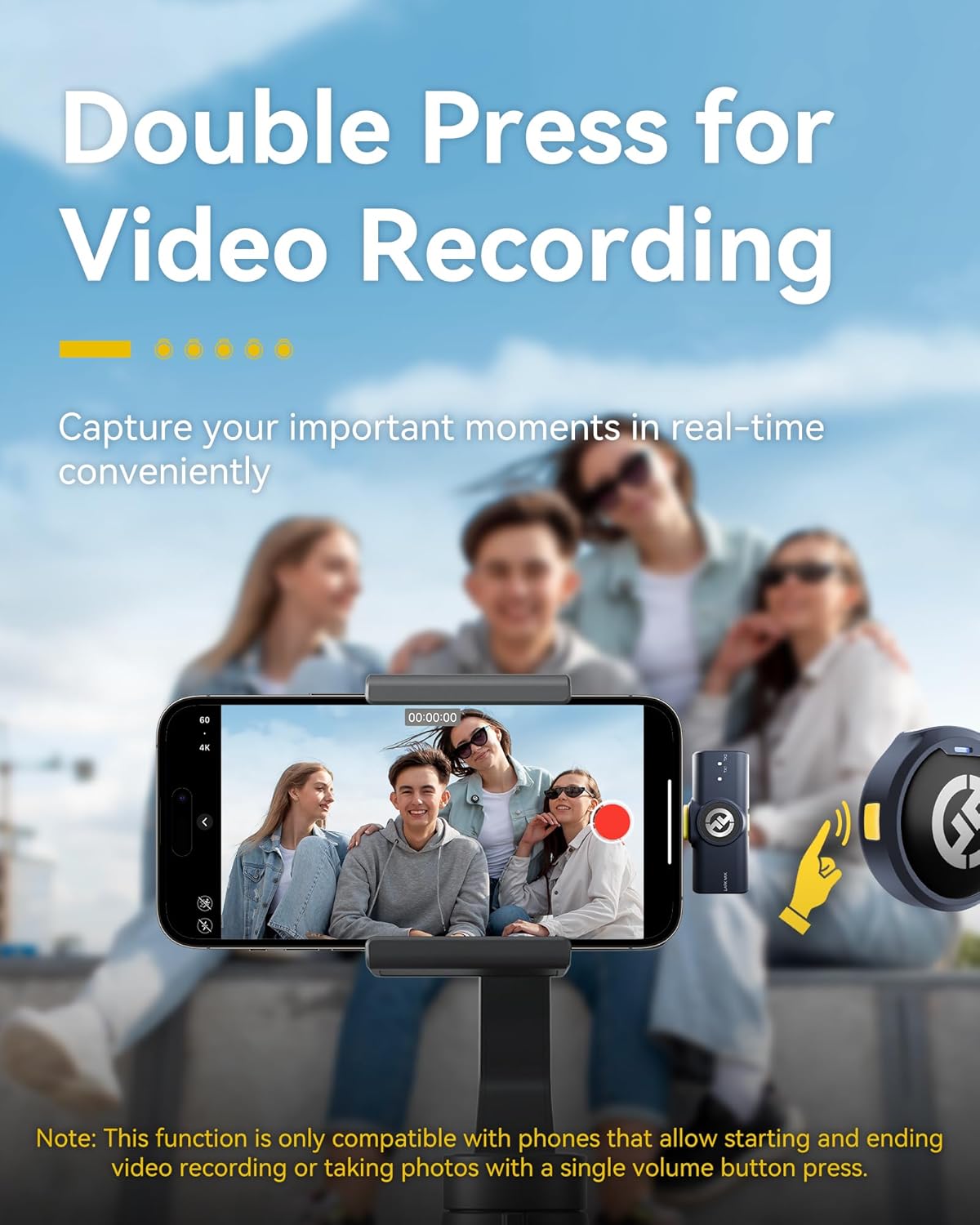 Мікрофонна радіосистема для камери, для смартфона Hollyland Lark M2 Combo Ivory White