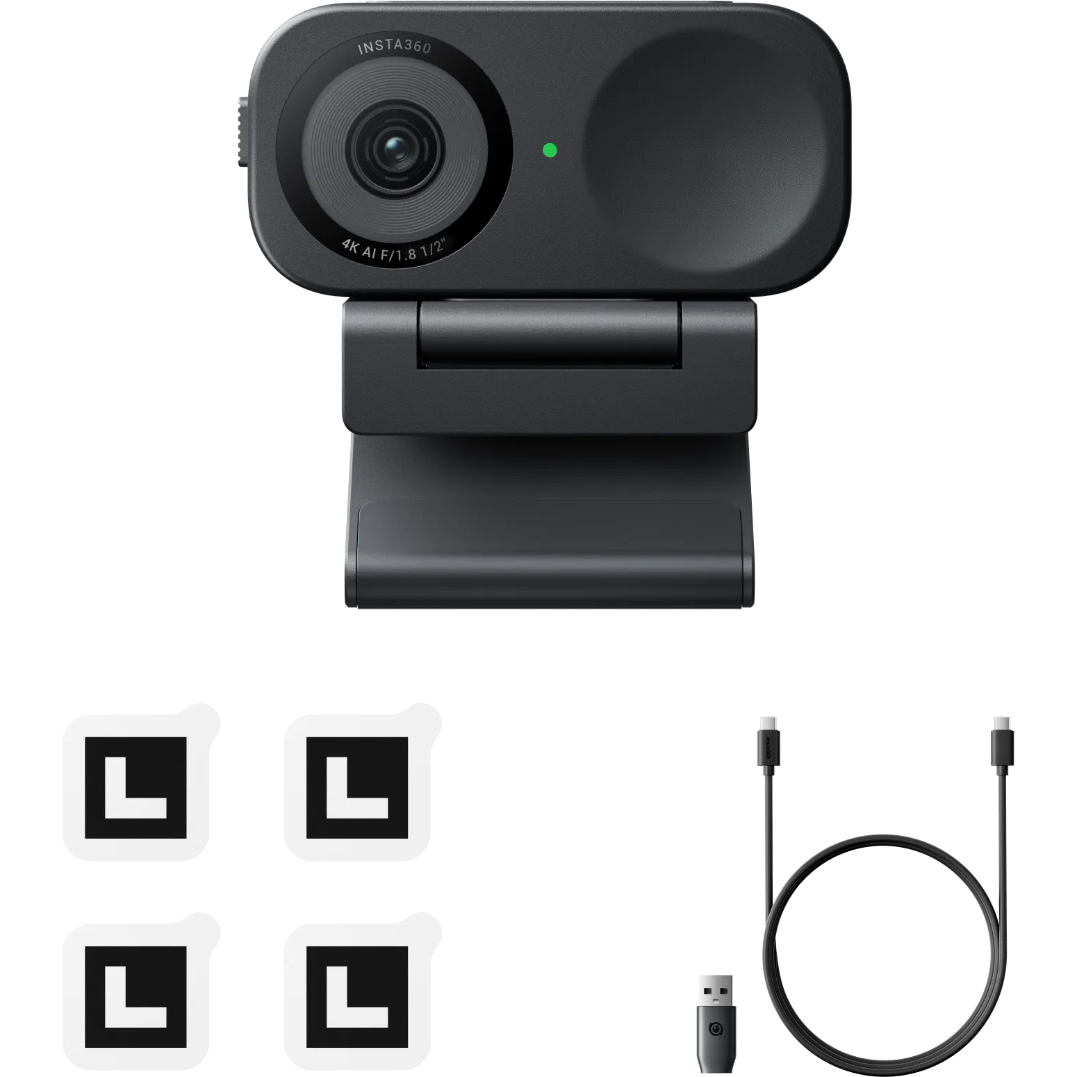 Веб-камера Insta360 Link 2C Black (CINSABNA)