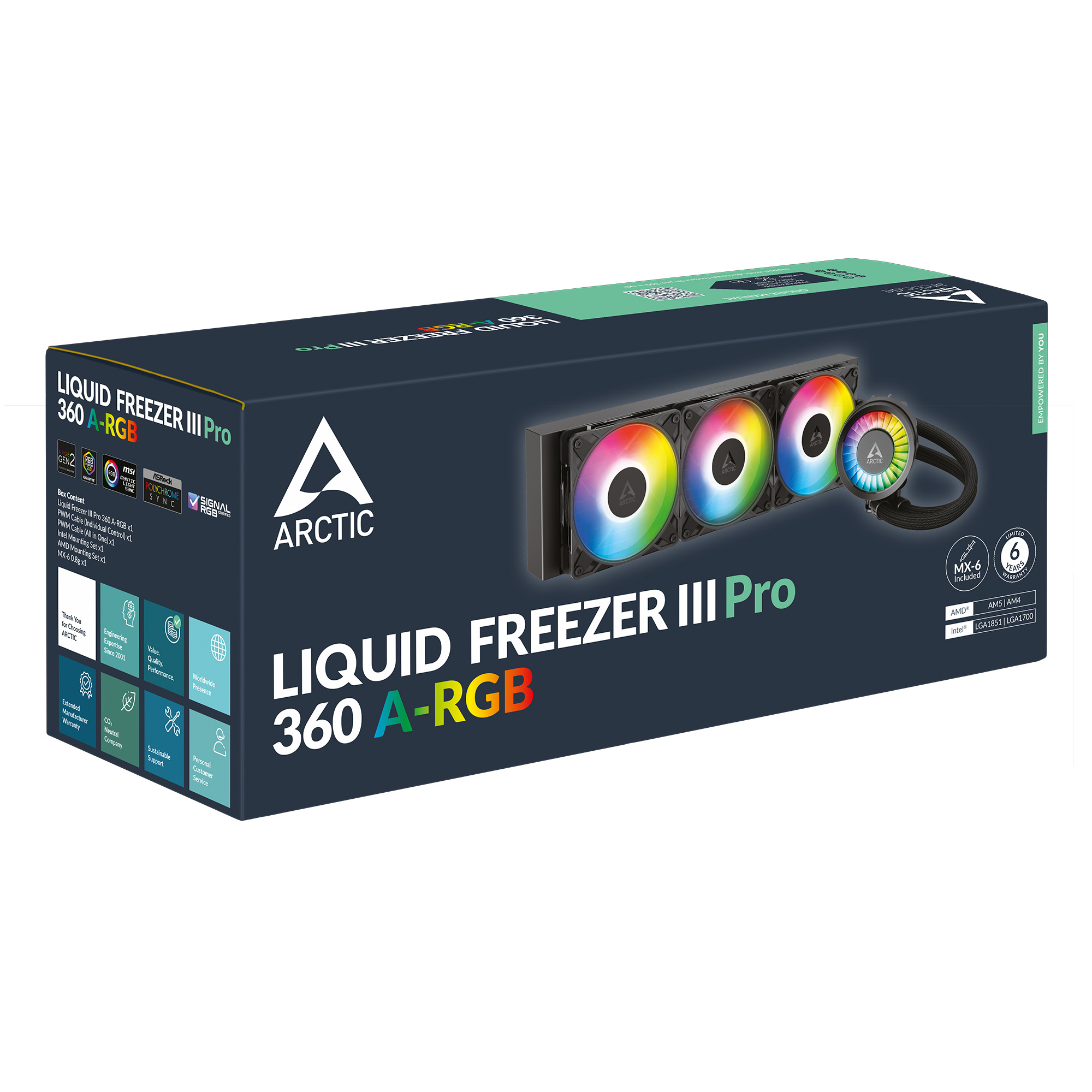 Водяне охолодження Arctic Liquid Freezer III Pro 360 A-RGB Black (ACFRE00184A)