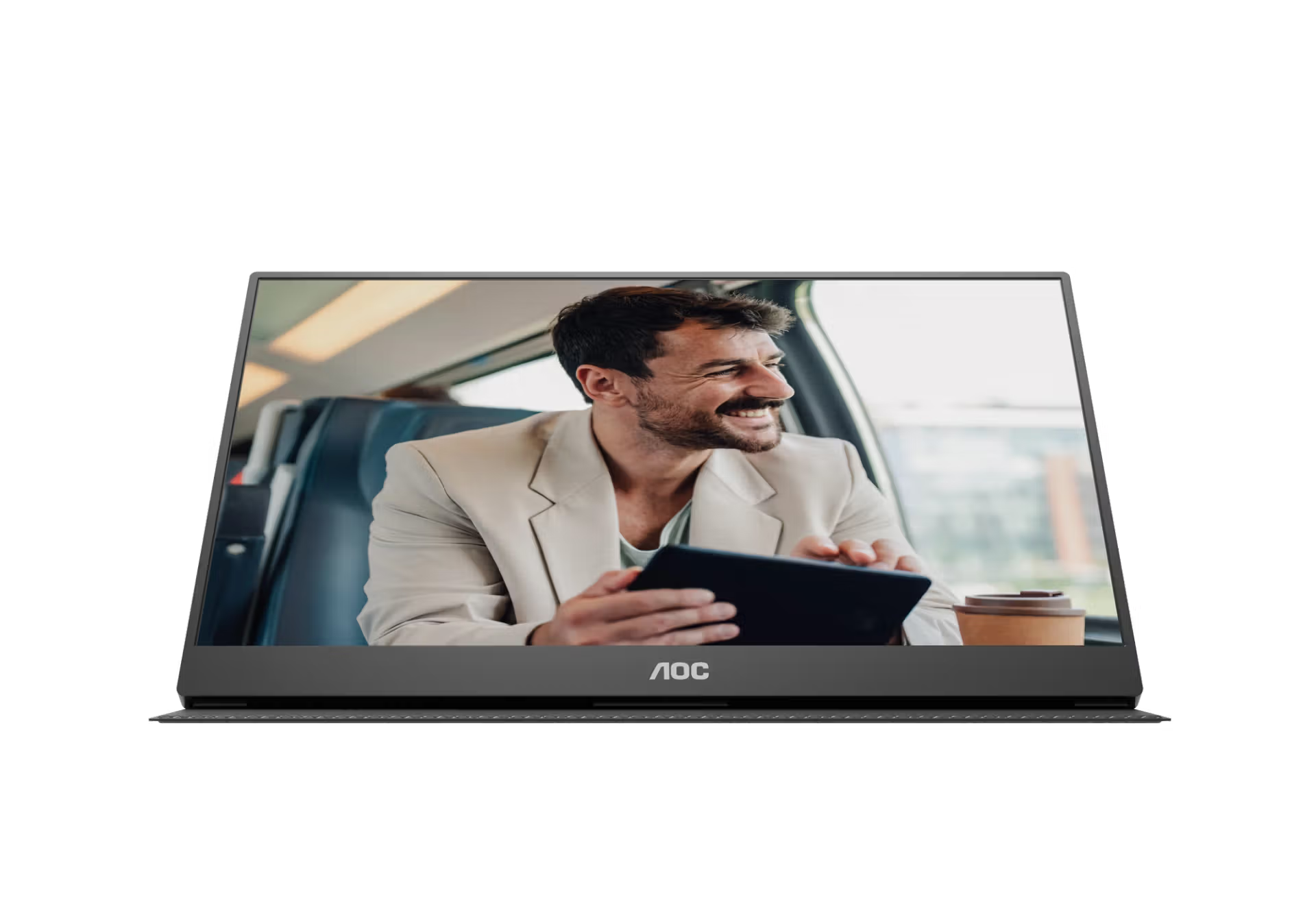 Портативний монітор AOC 16T20 Portable Monitor 15.6" FHD 1080p IPS Display, USB-C Portable Laptop Screen, Mini HDMI, Built-in Speakers, Travel Monitor with Smart Cover, Compatible with Laptops, MacBook, PS5, Xbox