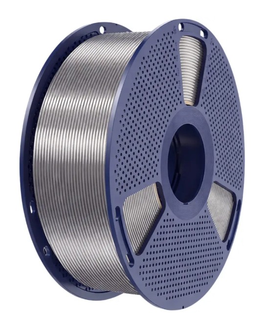 Філамент SUNLU Silk PLA+ 1,75mm 1kg (06850406Z) Grey (Шовковий сірий)