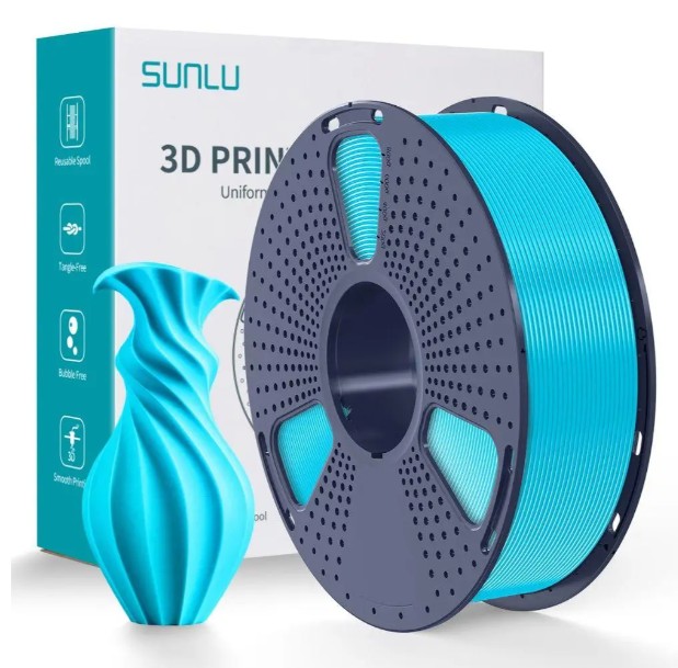 Філамент SUNLU PLA 1,75mm 1kg (08441105E) Cyan (Бірюзовий)
