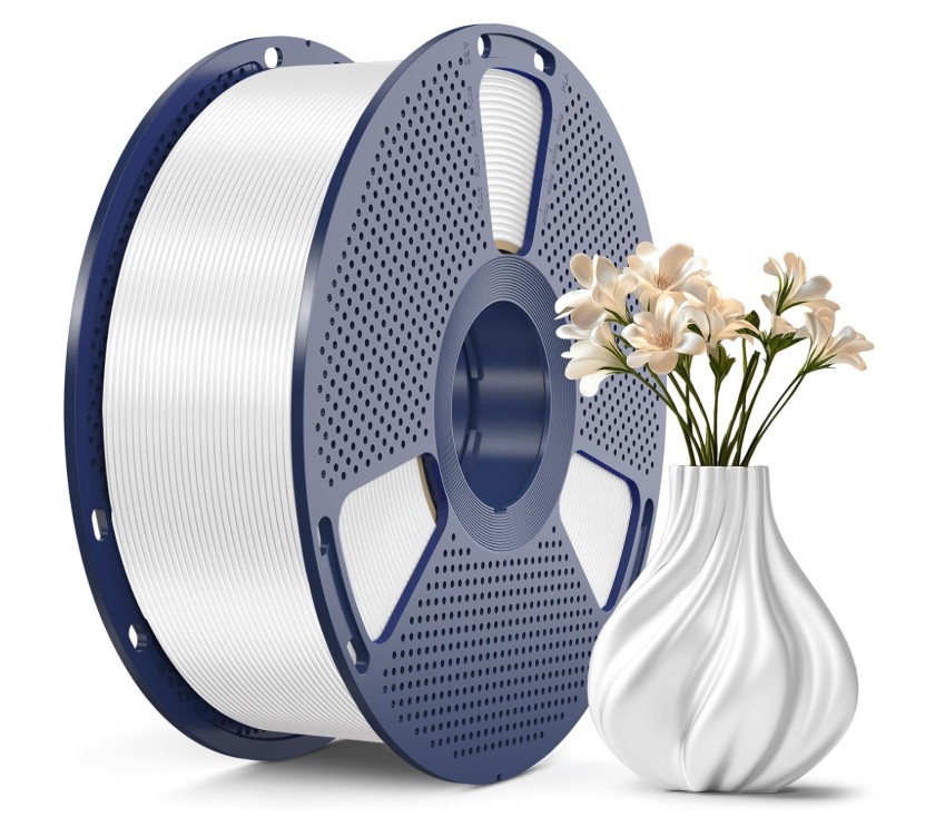 Філамент SUNLU Silk PLA+ 1,75mm 1kg (04150403Z) White (Білий)