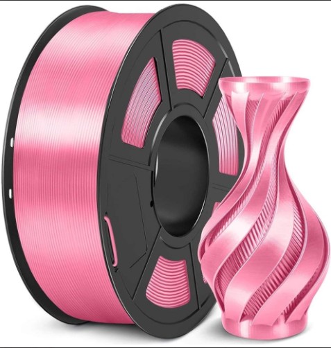 Філамент SUNLU Silk PLA+ 1,75mm 1kg (04741025Z) Pink (Шовковий рожевий)