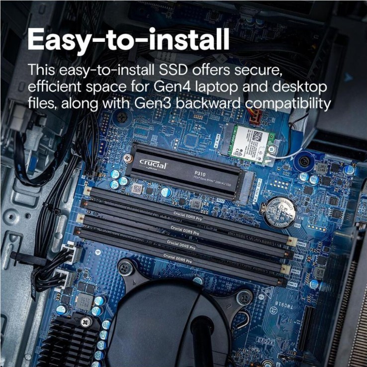SSD накопичувач з радіатором Crucial P310 1 TB (CT1000P310SSD5)