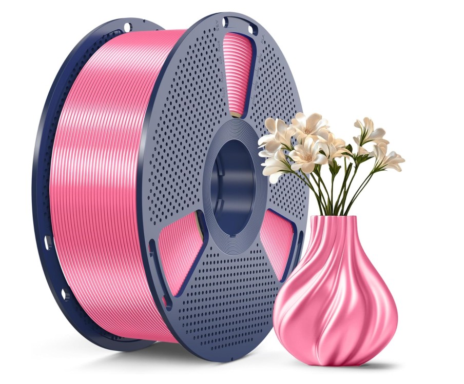 Філамент SUNLU Silk PLA+ 1,75mm 1kg (04741025Z) Pink (Шовковий рожевий)