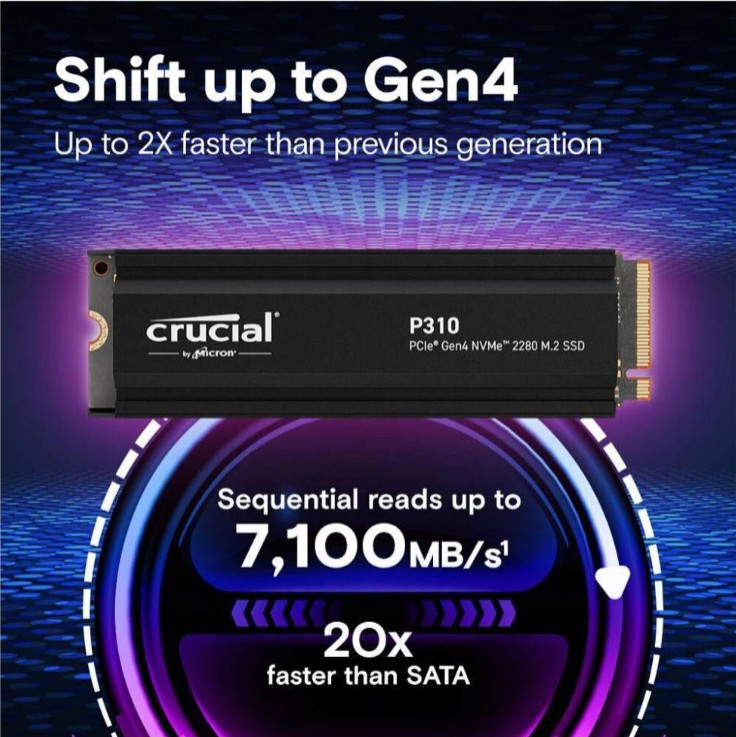 SSD накопичувач з радіатором Crucial P310 1 TB (CT1000P310SSD5)