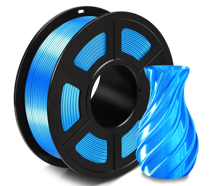 Філамент SUNLU Silk PLA+ 1,75mm 1kg (04550326Z) Blue (Шовковий синій)