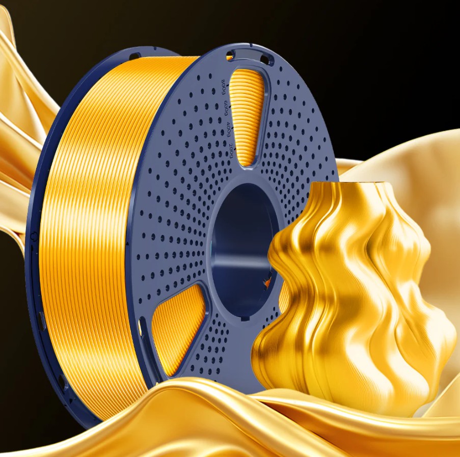 Філамент SUNLU Silk PLA+ 1,75mm 1kg (04750320Z) Light Gold (Шовковий світло-золотий)
