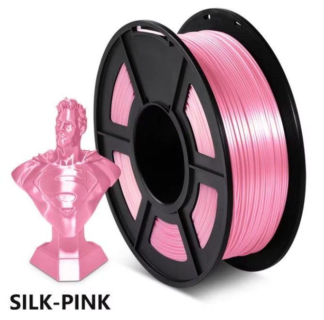 Філамент SUNLU Silk PLA+ 1,75mm 1kg (04741025Z) Pink (Шовковий рожевий)