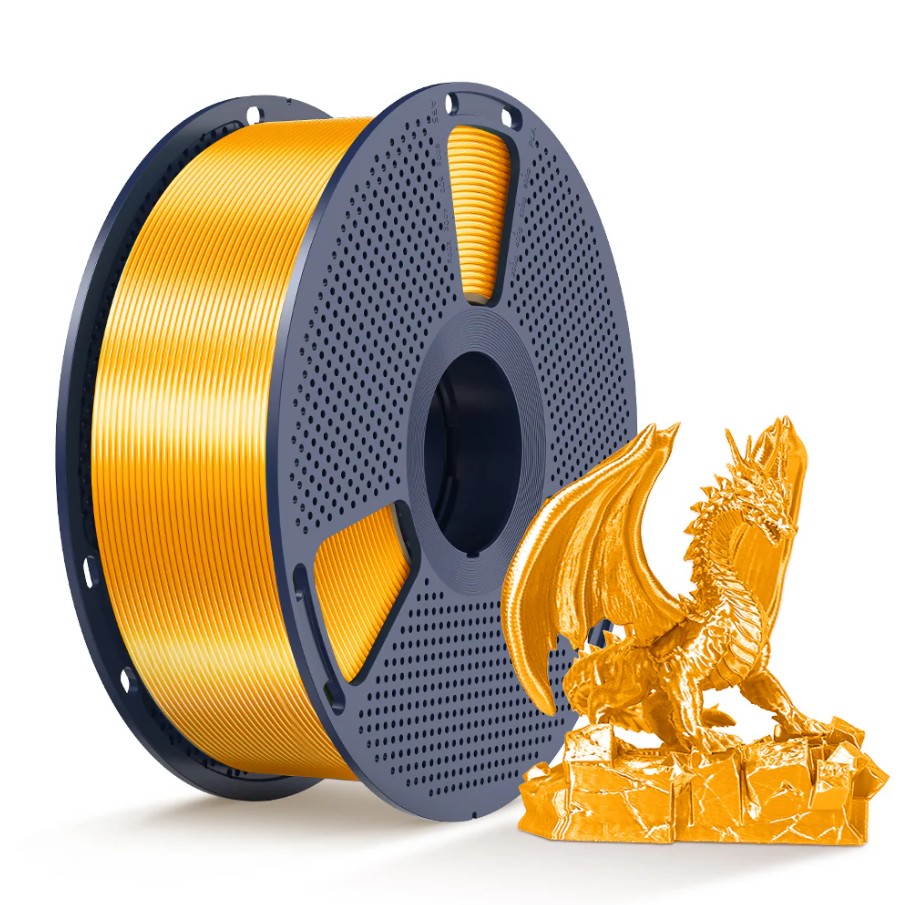 Філамент SUNLU Silk PLA+ 1,75mm 1kg (04750320Z) Light Gold (Шовковий світло-золотий)