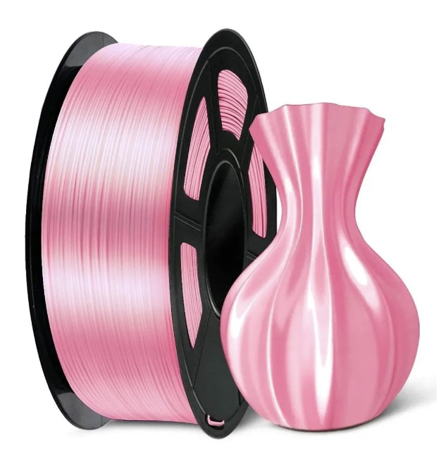 Філамент SUNLU Silk PLA+ 1,75mm 1kg (04741025Z) Pink (Шовковий рожевий)