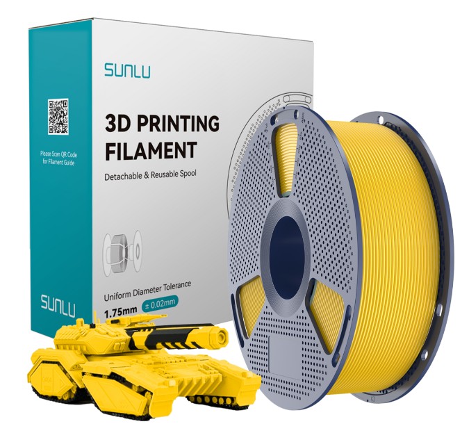 Філамент SUNLU PLA 1,75mm 1kg (01741224Z) Yellow (Жовтий)