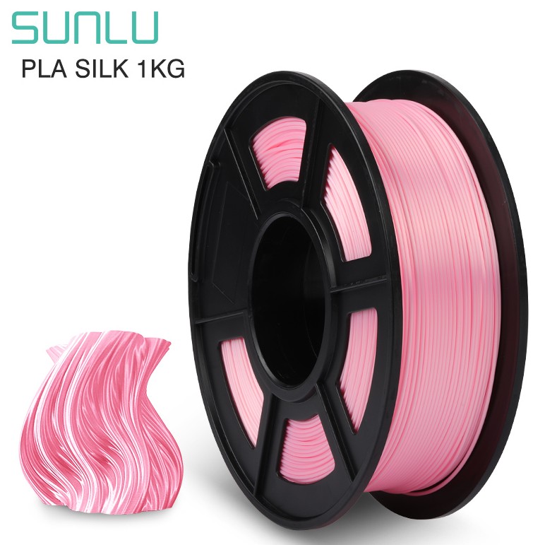 Філамент SUNLU Silk PLA+ 1,75mm 1kg (04741025Z) Pink (Шовковий рожевий)