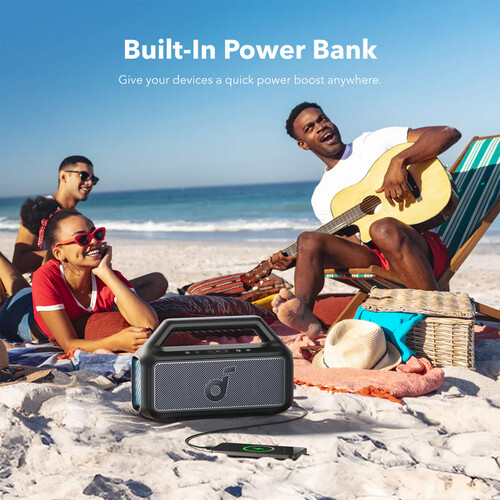Портативна колонка Anker SoundCore Boom 2 Black (A3138011)